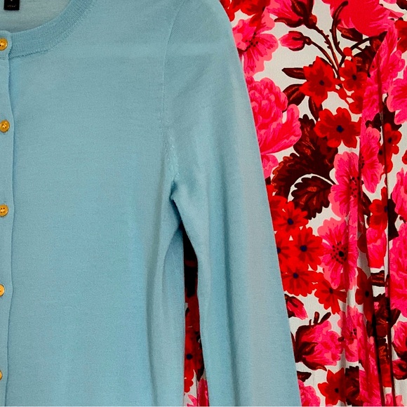 J. Crew Sweaters J Crew Jackie Cardigan Turquoise Blue S 0 Light
